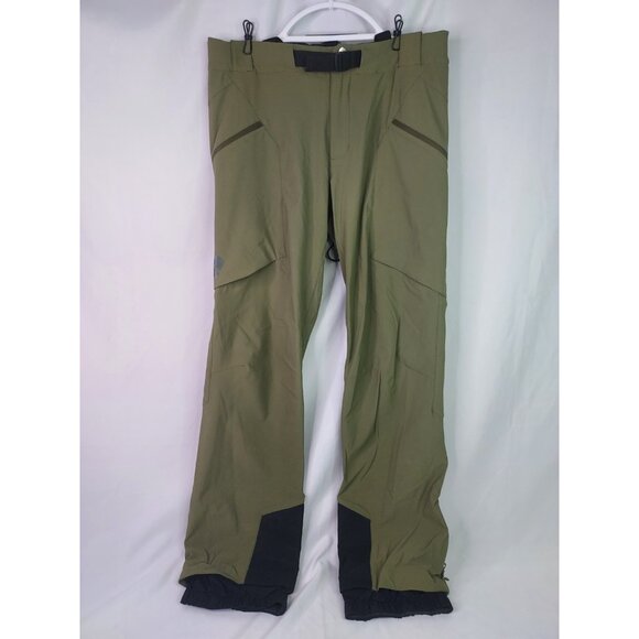 Black Diamond Dawn Patrol Softshell Ski Pants Olive Green Men's Sz Med - Picture 1 of 16